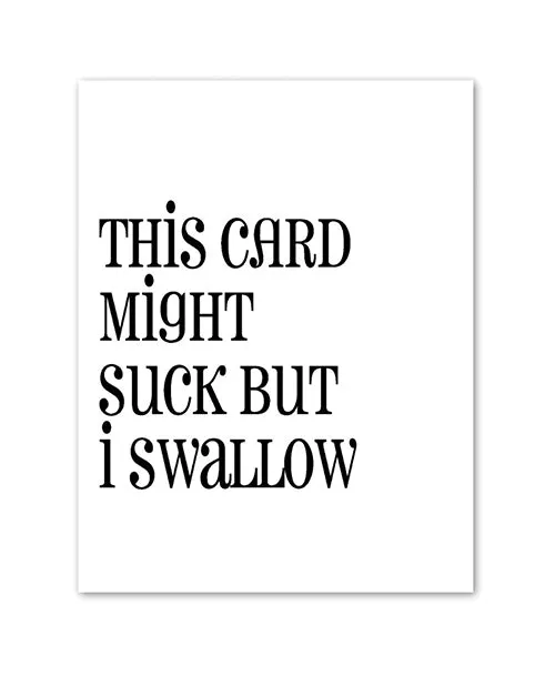 Kush Kards Vibrators Suck VS Swallow Greeting Card
