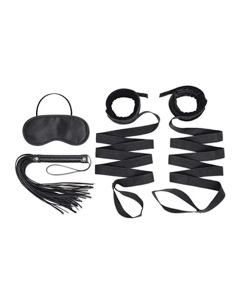 Lux Fetish 4 Pc Bondage Strap Flogger Kit Electric Eel Couples