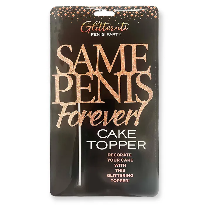 Male Sex Toys Little Genie Glitterati Same Penis Forever Cake Topper