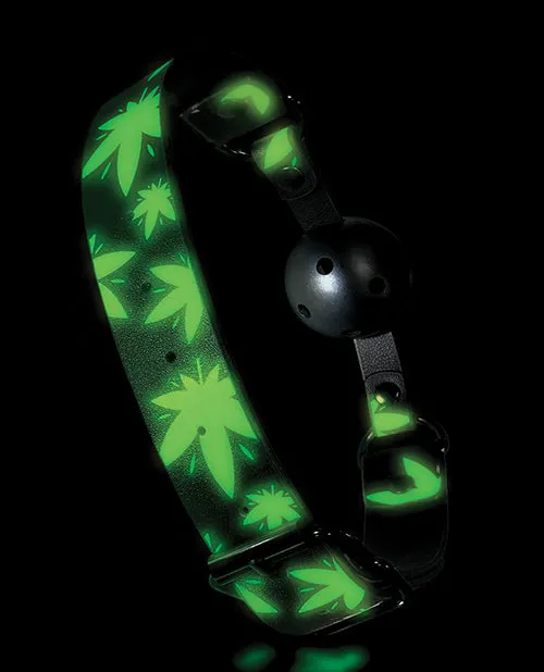 Male Sex Toys Stoner Vibes Glow in the Dark Breathable Ball Gag Global Novelties