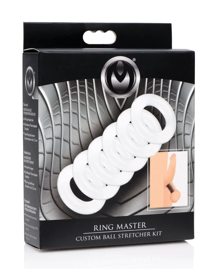 Male Sex Toys XR Brands Master Series Ring Master Custom Ball Stretcher Kit Male Sex Toys XR Brands Master Series Ring Master Custom Ball Stretcher Kit
