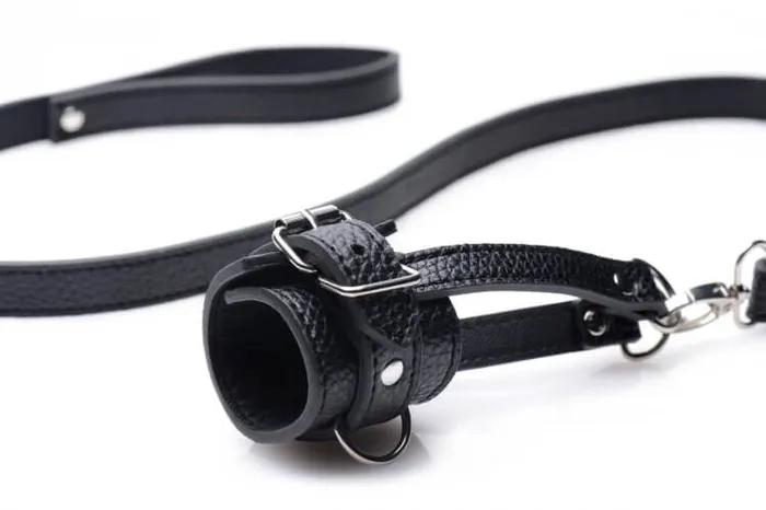 Male Sex Toys XR Brands Strict Ball Stretcher with Leash