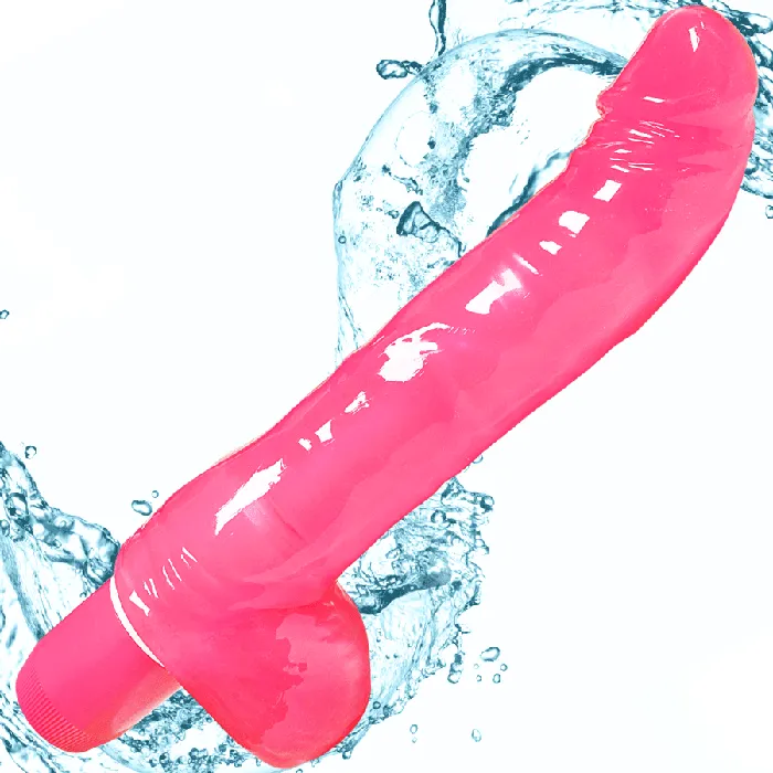 MultiSpeed GSpot Dildo with Balls Pink BOB Female Sex Toys