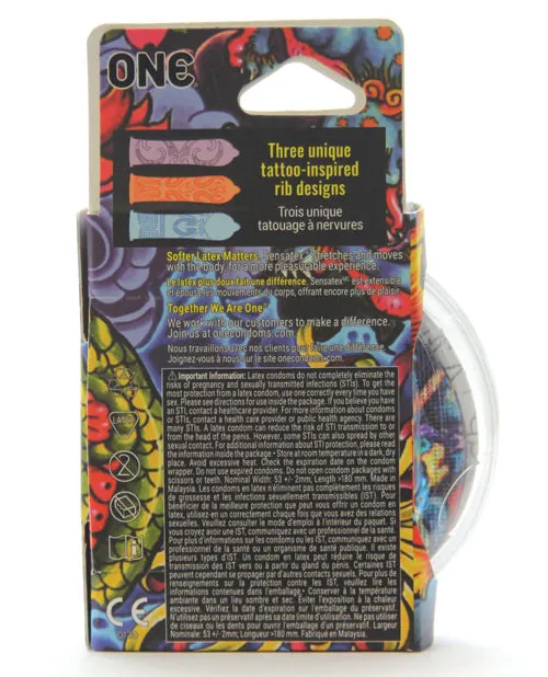 Paradise Marketing Vibrators One Tattoo Touch Condoms