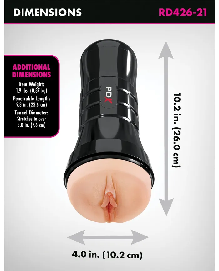 Pdx Brands Male Sex Toys PDX Extreme Wet Pussies Super Juicy Snatch XXL Light