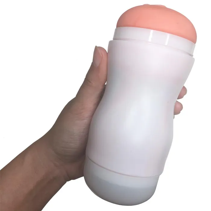 Pink BOB Male Sex Toys Tight Vibrating Pussy Stroker Super Realistic Entry