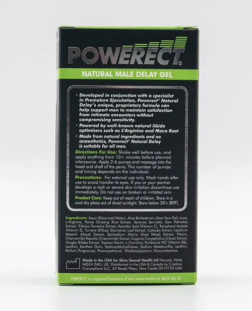 Powerect Natural Delay Spray Gel Serum Creative Conceptions Enhancers