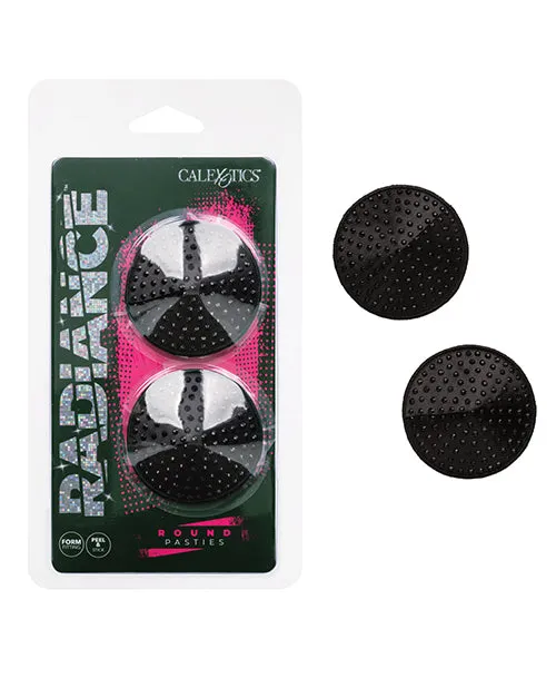 Radiance Round Pasties Black Os CalExotics Anal