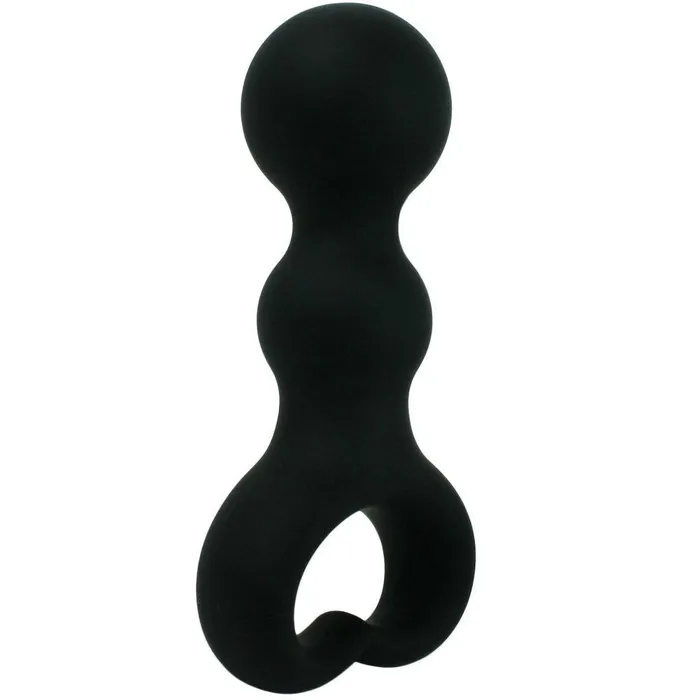 Silicone Heart Beaded Anal Plug Silky Smooth Pink BOB Anal