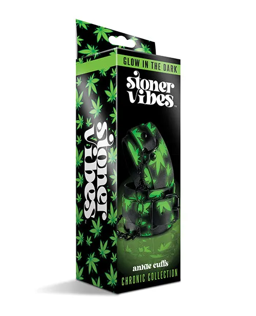 Stoner Vibes Glow in the Dark Ankle Cuffs Global Novelties Female Sex Toys
