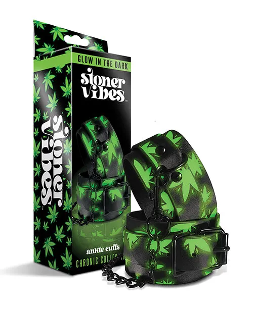 Stoner Vibes Glow in the Dark Ankle Cuffs Global Novelties Female Sex Toys