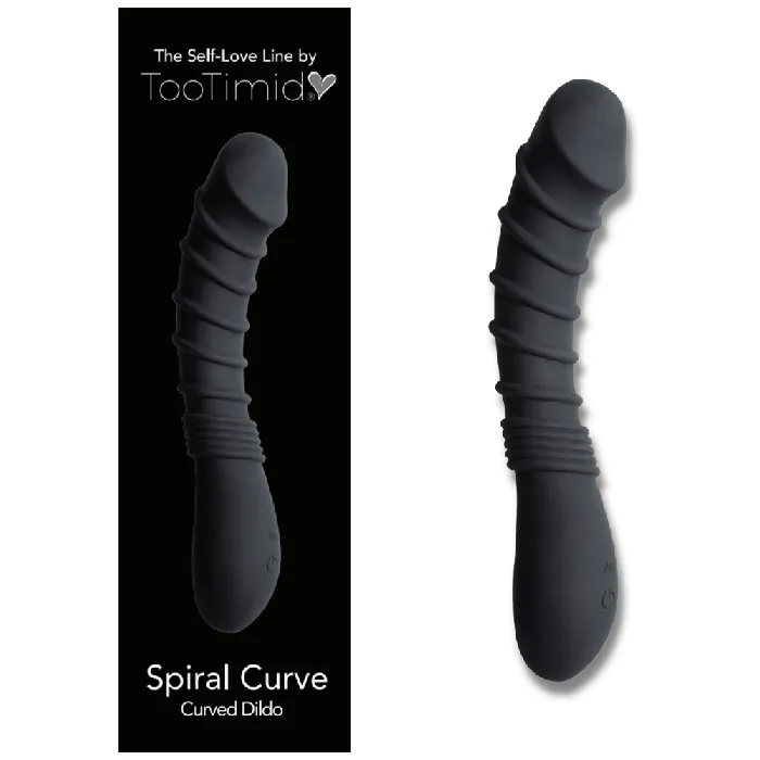 TooTimidcom Female Sex Toys Ringed Silicone Vibrating Power Dildo Mind Blowing GSpot PSpot Orgasms