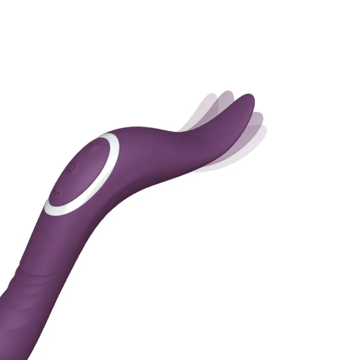 TooTimidcom Female Sex Toys The Incurve Flickering Tongue Rechargeable DualEnded Massager