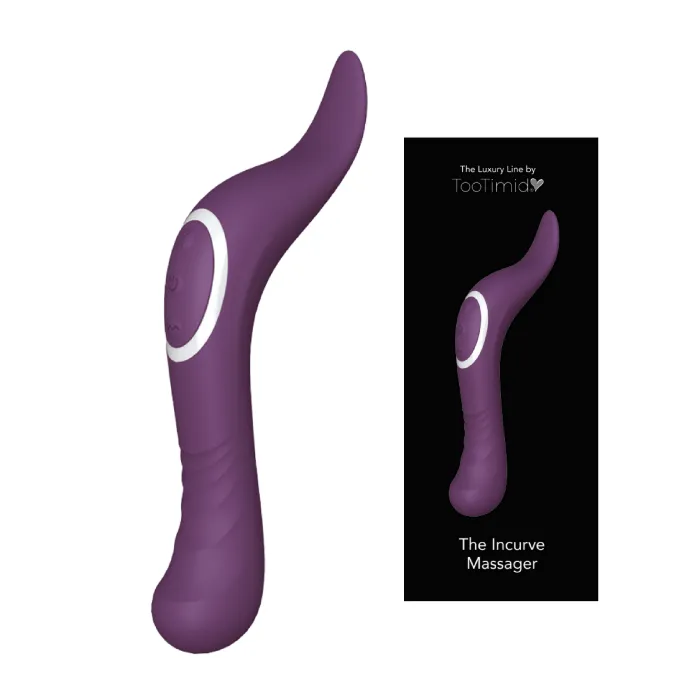 TooTimidcom Female Sex Toys The Incurve Flickering Tongue Rechargeable DualEnded Massager
