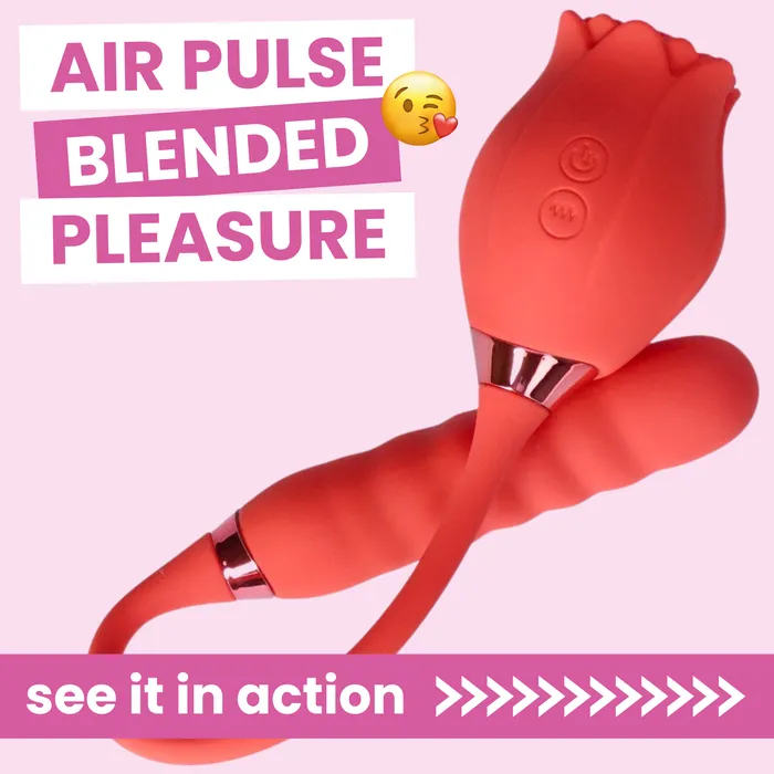 TooTimidcom Vibrators DualEnded Air Pulse Clit Stimulator