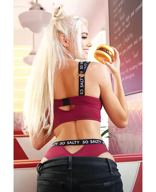 Vibes So Salty Long Line Bra Cheeky Panty Berry Bliss Fantasy Lingerie Vibrators Vibes So Salty Long Line Bra Cheeky Panty Berry Bliss Fantasy Lingerie Vibrators