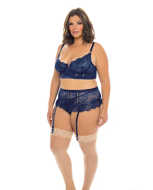 Vibrators Adrienne Underwire Bra High Waist Garterbelt Gstring Estate Blue Oh La La Cheri Vibrators Adrienne Underwire Bra High Waist Garterbelt Gstring Estate Blue Oh La La Cheri