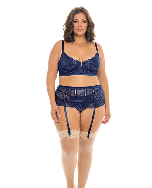 Vibrators Adrienne Underwire Bra High Waist Garterbelt Gstring Estate Blue Oh La La Cheri Vibrators Adrienne Underwire Bra High Waist Garterbelt Gstring Estate Blue Oh La La Cheri