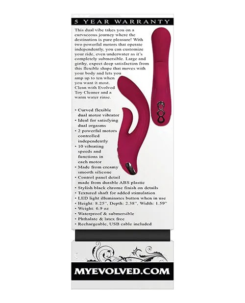 Vibrators Evolved Evolved Red Dream Dual Stim