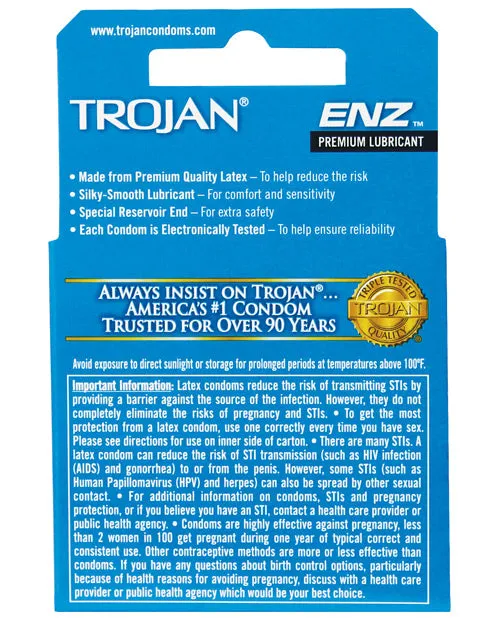 Vibrators Paradise Marketing Trojan Enz Lubricated Condoms