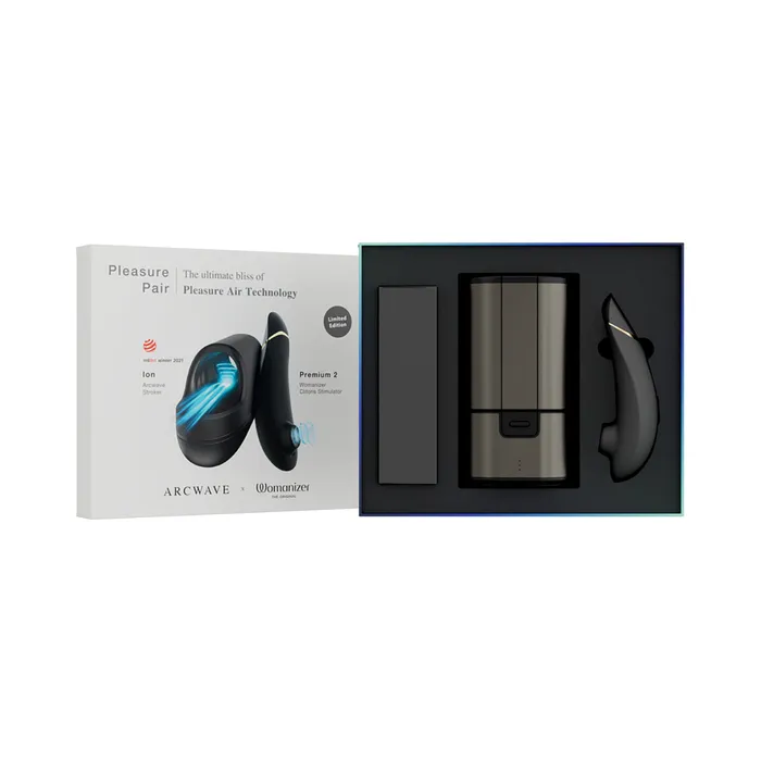 Womanizer Arcwave Pleasure Pair Ion Womanizer Premium 2 Vibrators