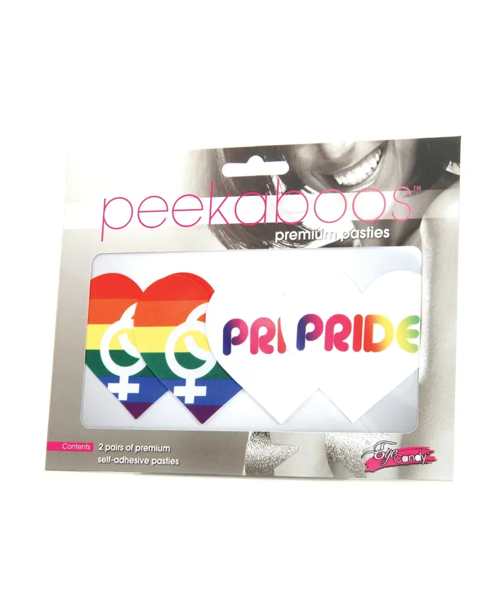 XGen Peekaboos Pride Hearts Pack Of 2 Male Sex Toys